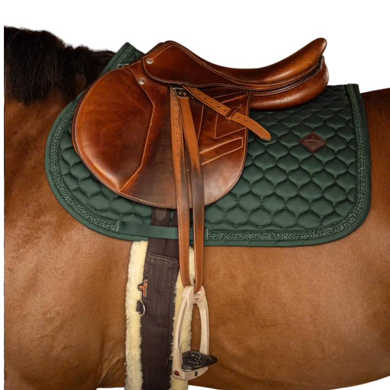 Tapis de selle Classic Onion glitter vert foncé - Kentucky Horsewear