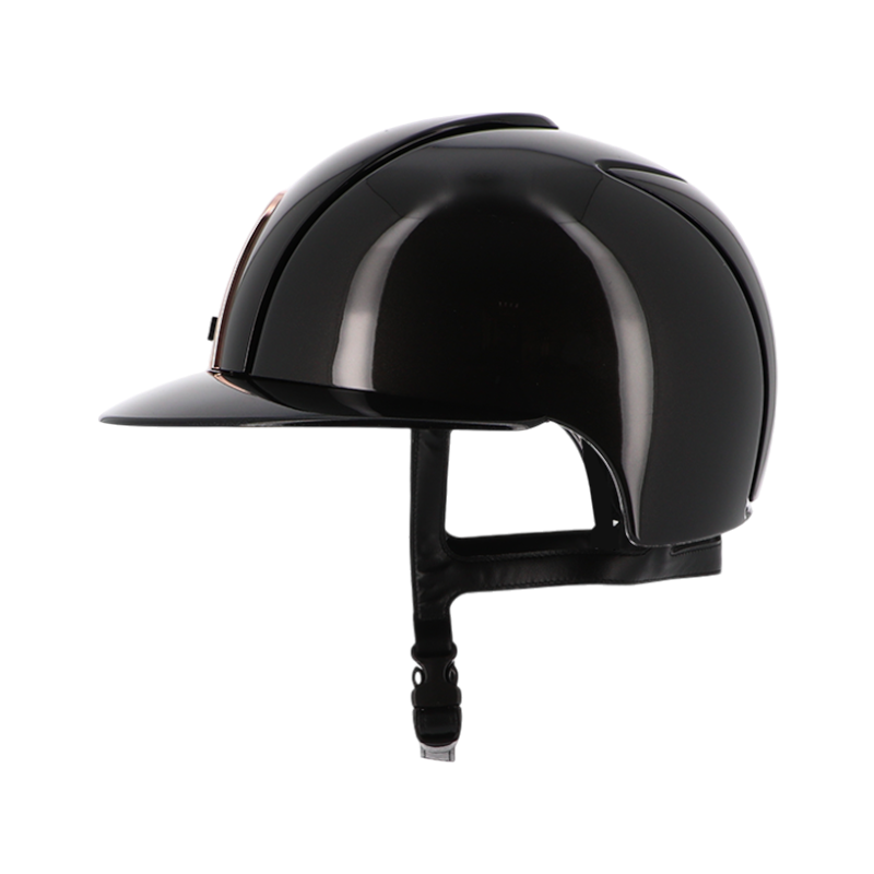 KEP - Casque Cromo 2.0 shine noir logo rose gold polo diamond | - Ohlala