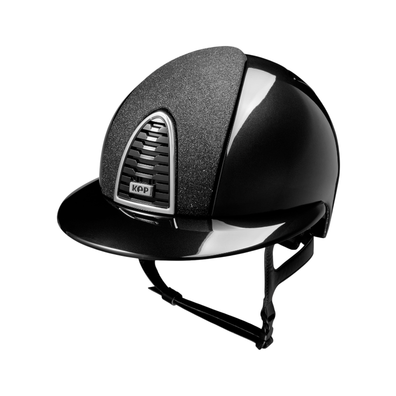 KEP - Casque d'équitation Cromo 2.0 édition limitée Shine Star black visière polo