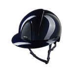 KEP - Casque d'équitation Smart Nova Metal Polish black Star blue visière polo | - Ohlala