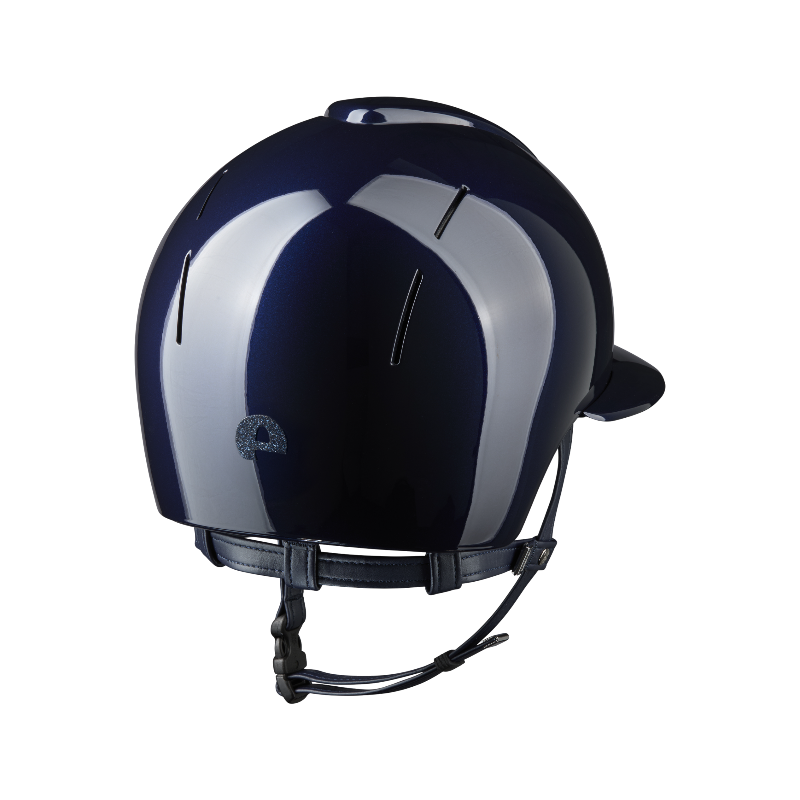 KEP - Casque d'équitation Smart Nova Metal Polish black Star blue visière polo | - Ohlala