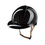 KEP - Casque d'équitation Smart Nova Metal Polish black visière polo jugulaire beige | - Ohlala