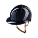 KEP - Casque d'équitation Smart Nova Metal Polish blue Star blue visière polo jugulaire beige | - Ohlala