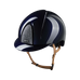 KEP - Casque d'équitation Smart Nova Metal Polish blue Star silver visière standard jugulaire beige | - Ohlala