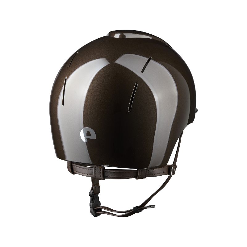 KEP - Casque d'équitation Smart Nova Metal Polish marron visière standard | - Ohlala