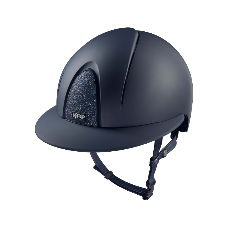 KEP - Casque d'équitation Smart Nova Textile Blue Star blue visière polo | - Ohlala