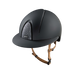 KEP - Casque d'équitation Smart Nova Textile black Star silver visière polo jugulaire beige | - Ohlala
