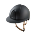 KEP - Casque d'équitation Smart Nova Textile black visière polo jugulaire beige | - Ohlala
