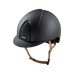 KEP - Casque d'équitation Smart Nova Textile black visière standard jugulaire beige | - Ohlala