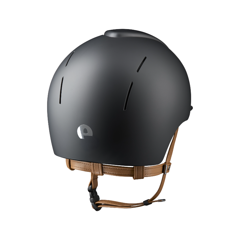 KEP - Casque d'équitation Smart Nova Textile black visière standard jugulaire beige | - Ohlala