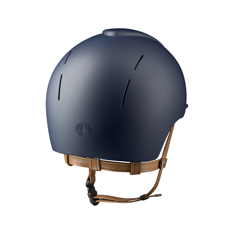 KEP - Casque d'équitation Smart Nova Textile blue Star blue visière standard jugulaire beige | - Ohlala