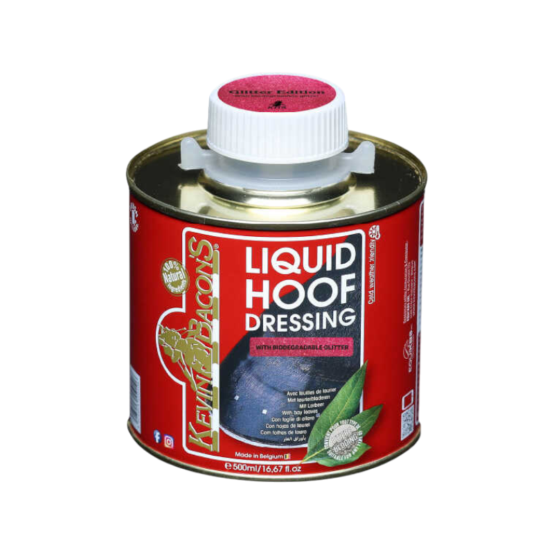 Kevin Bacon's - Huile pour sabots Hoof Dressing pailleté rose