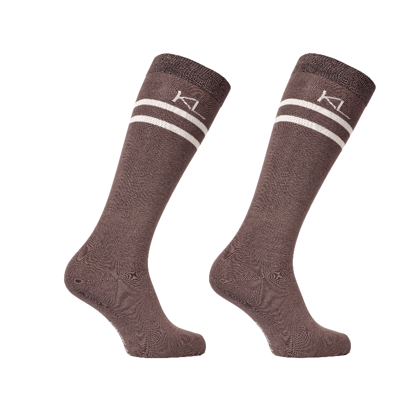Kingsland - Chaussettes d'équitation KLLizette Coolmax brown iron (x1) | - Ohlala