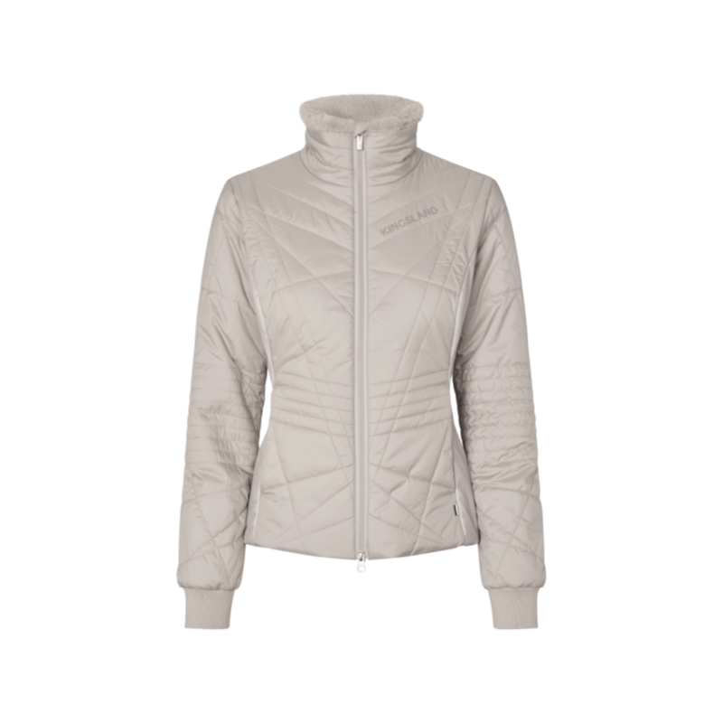 Kingsland - Doudoune d'équitation manches longues femme KLAlba beige dove
