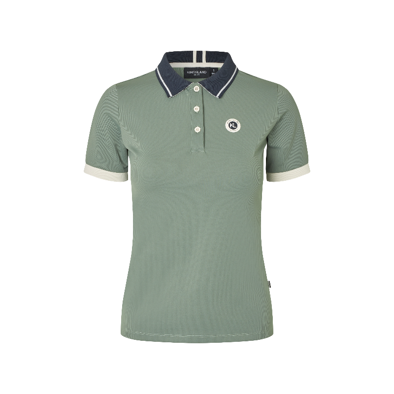Kingsland - Polo manches courtes femme KLLaura green agave | - Ohlala
