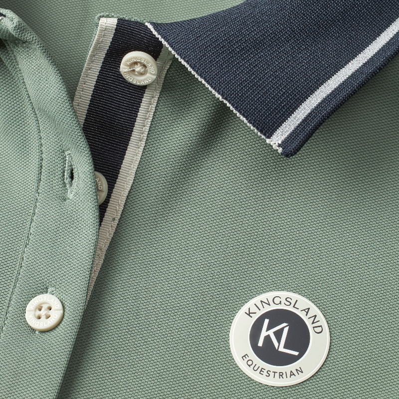 Kingsland - Polo manches courtes femme KLLaura green agave | - Ohlala