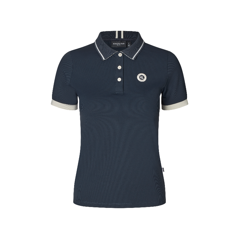 Kingsland - Polo manches courtes femme KLLaura marine | - Ohlala