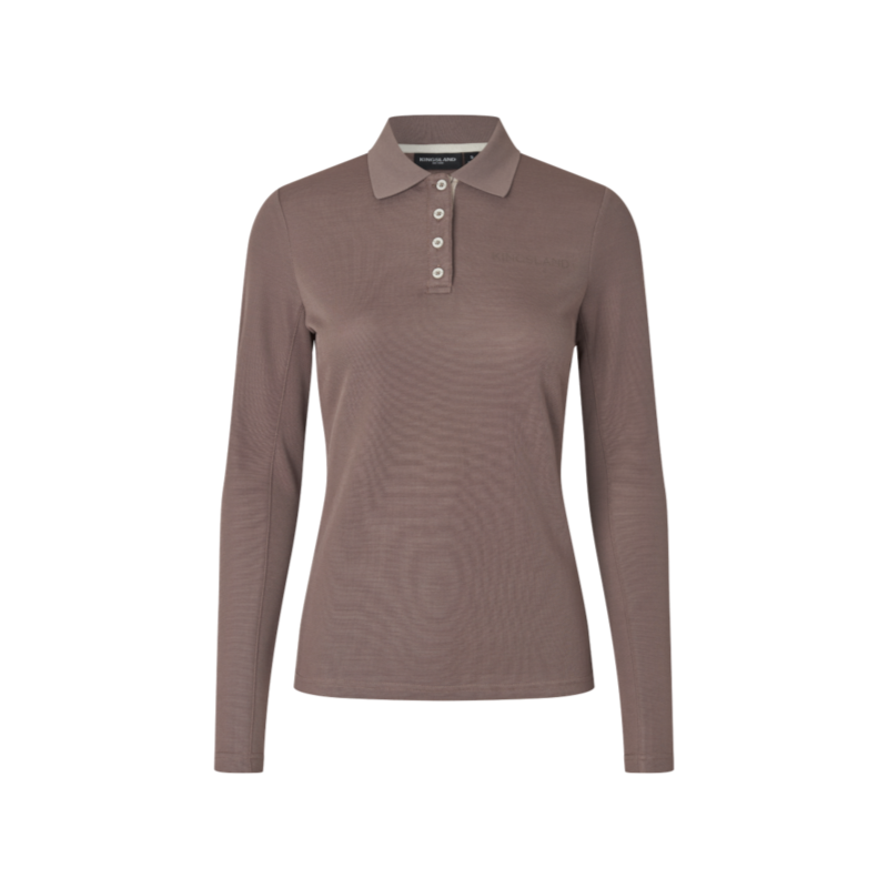 Kingsland - Polo manches longues femme KLAmy brown iron