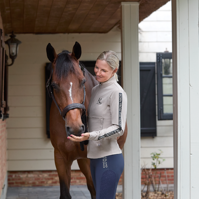 Kingsland - Pull polaire manches longues femme KLNessa beige cobblestone | - Ohlala