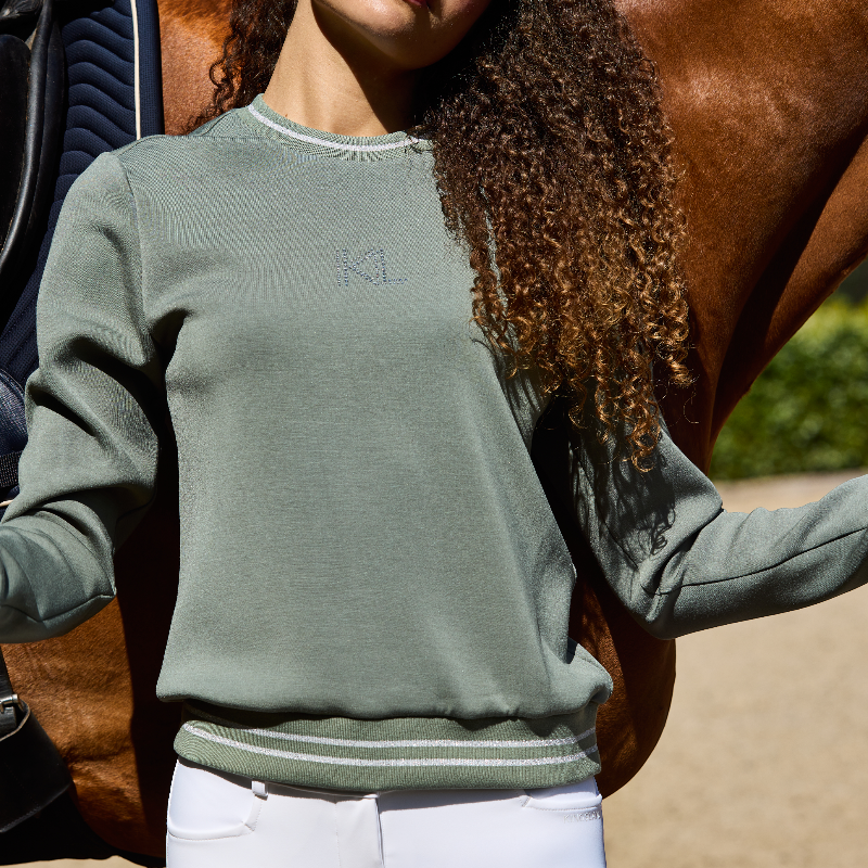 Kingsland - Dames longsleeve sweater KLLilian green agave | - Ohlala