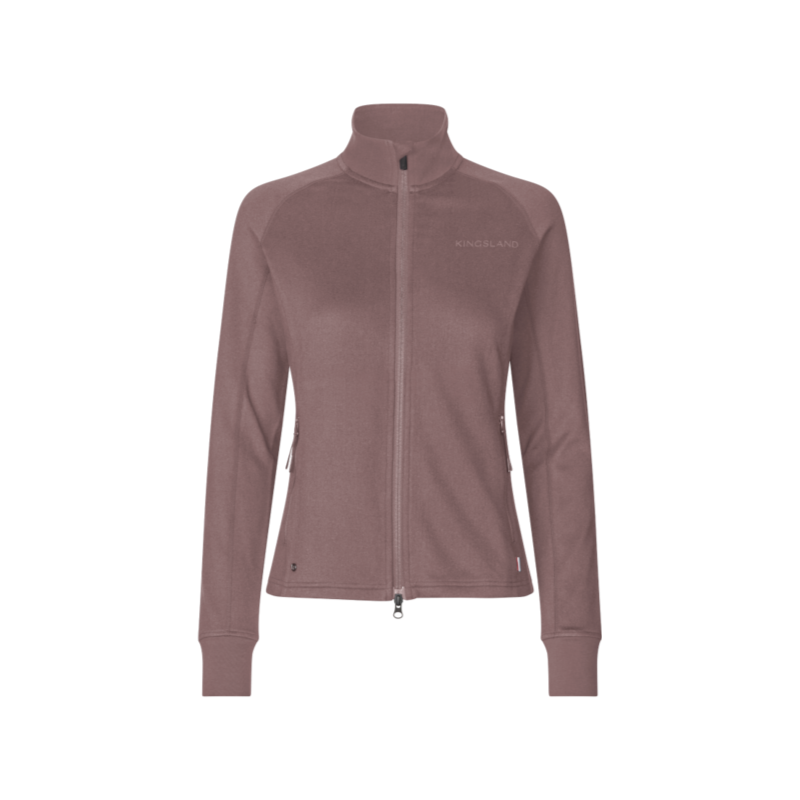 Kingsland - Veste polaire zippée manches longues femme KLAlly brown iron