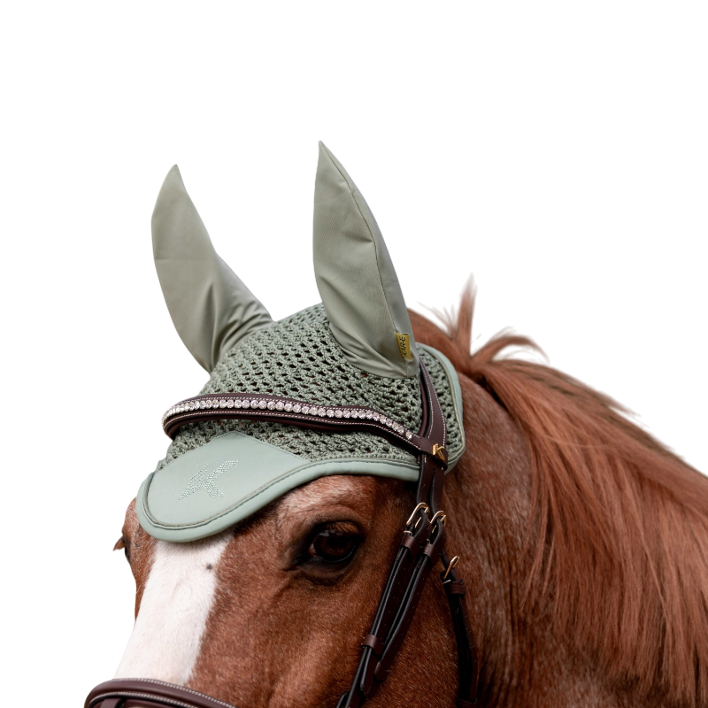 K By Equithème - Bonnet pour chevaux K-VEGA vert foncé