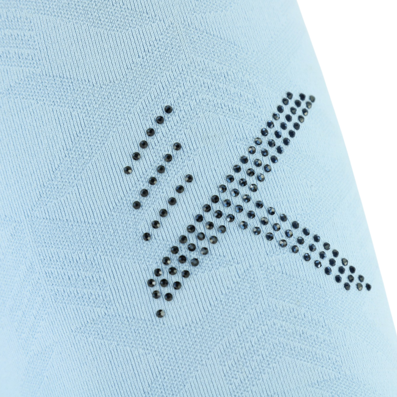 K By Equithème - Baselayer femme Seamless K-AGILITY bleu ciel