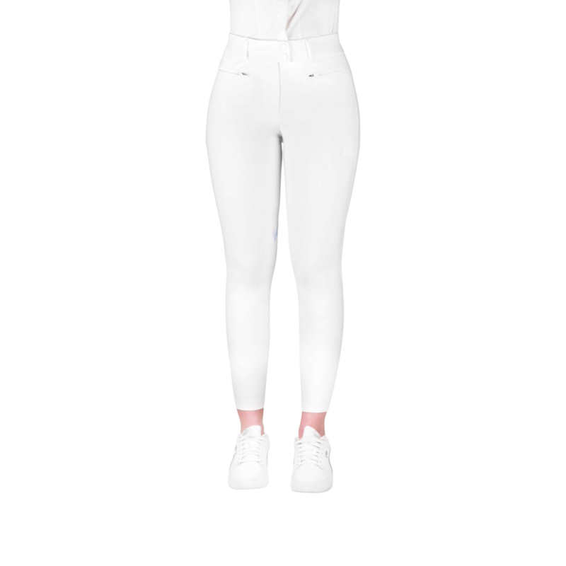 K By Equithème - Pantalon d’équitation femme K-EXPLORE blanc