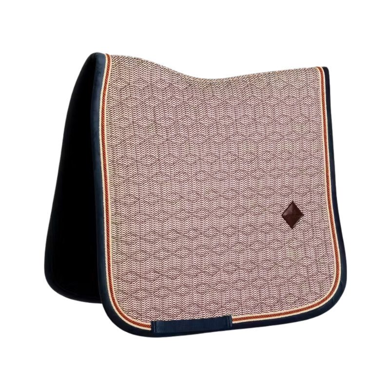 Kentucky Horsewear - Tapis de dressage pied de poule bordeaux/ navy
