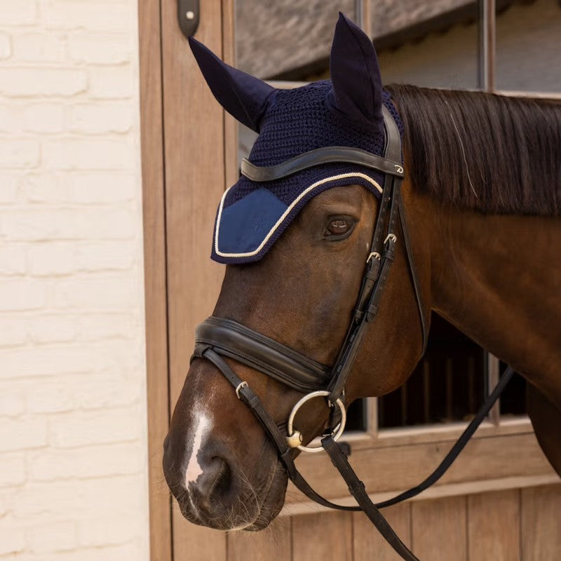 Kentucky Horsewear - Bonnet pour chevaux Wellington Velvet dark navy