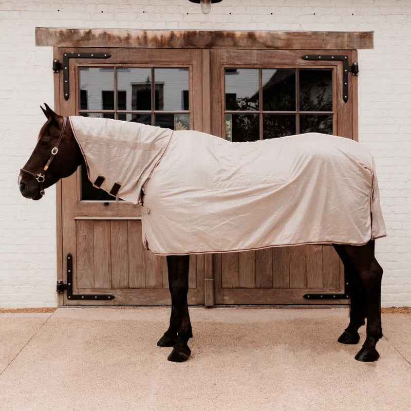 Kentucky Horsewear - Vliegendeken Comfort Classic beige/bordeaux | - Ohlala