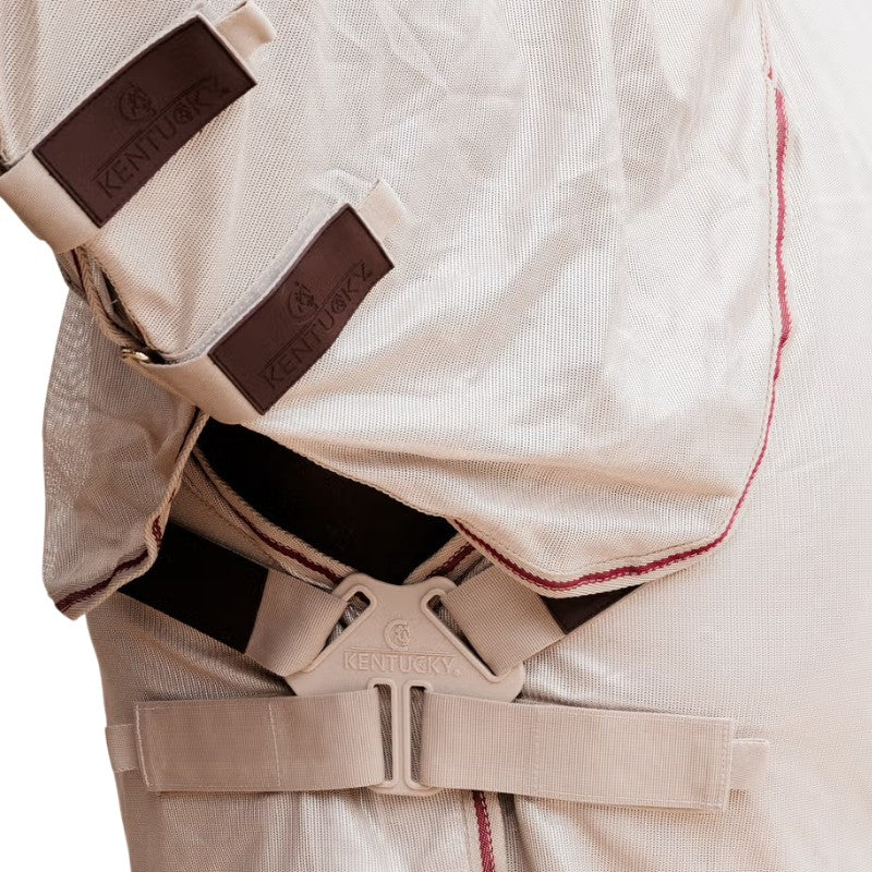 Kentucky Horsewear - Vliegendeken Comfort Classic beige/bordeaux | - Ohlala