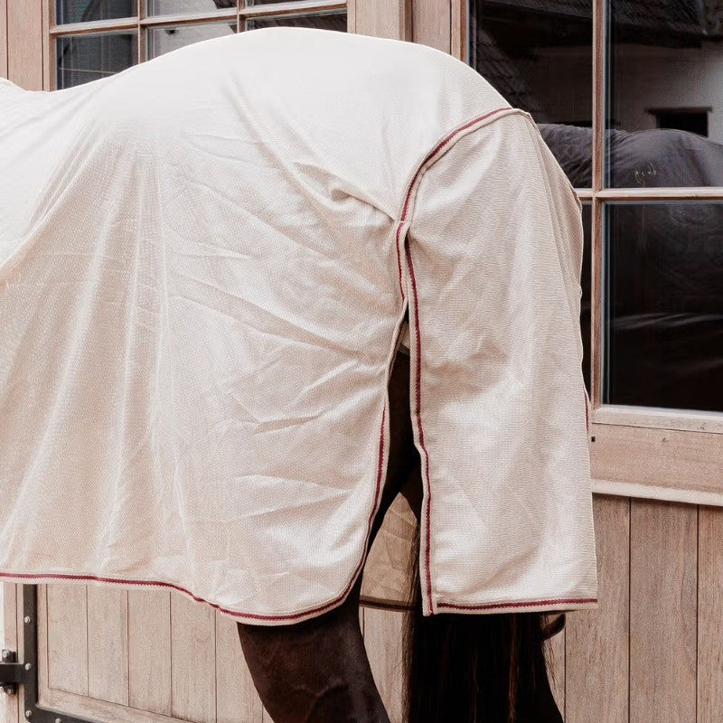 Kentucky Horsewear - Vliegendeken Comfort Classic beige/bordeaux | - Ohlala