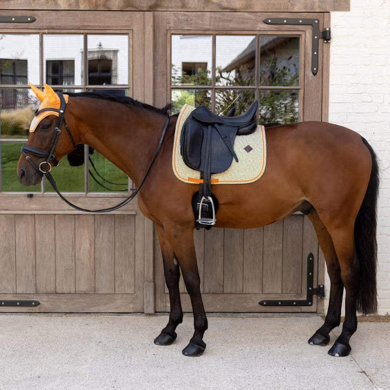 Kentucky Horsewear - Tapis de dressage Velvet Printing cubes colorfull