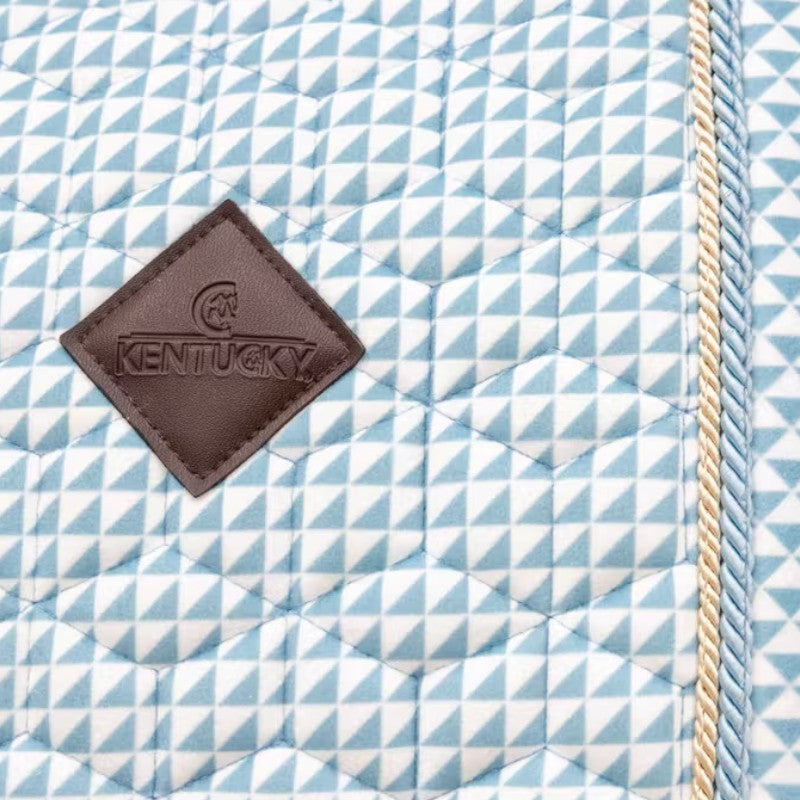 Kentucky Horsewear - Tapis de dressage Velvet Printing flags light blue