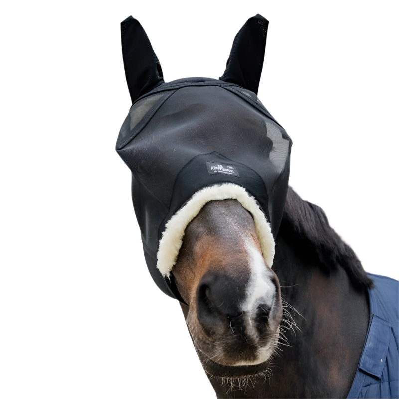 Kentucky Horsewear - Masque anti-mouches Friendly avec oreilles noir | - Ohlala