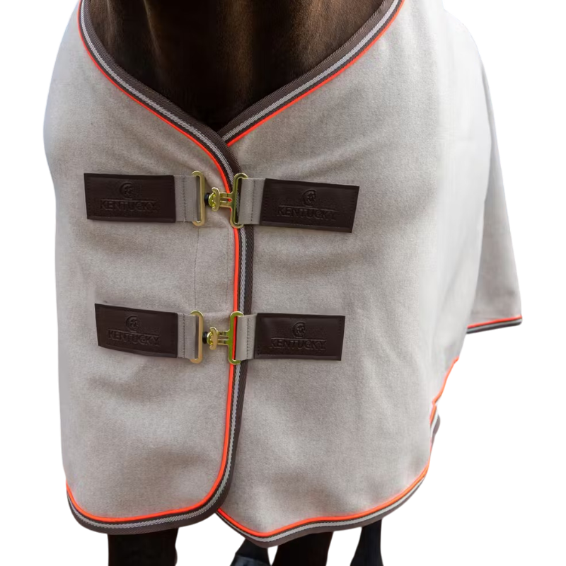 Kentucky Horsewear - Zware fleecedeken Heavy Melange beige | - Ohlala