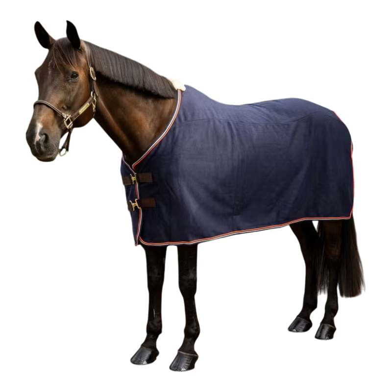 Kentucky Horsewear - Couverture polaire Heavy Melange marine | - Ohlala