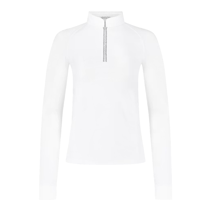 Kentucky Horsewear - Polo de concours manches longues femme Classic blanc
