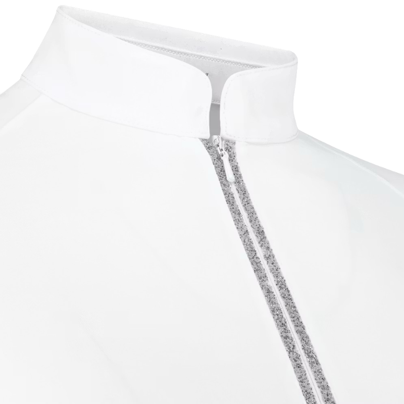 Kentucky Horsewear - Polo de concours manches longues femme Classic blanc