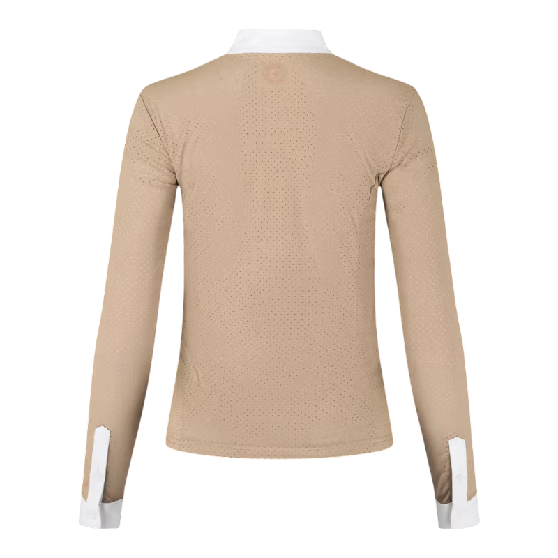 Kentucky Horsewear - Polo de concours manches longues femme Heritage Air beige