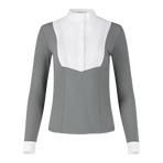 Kentucky Horsewear - Polo de concours manches longues femme Heritage Air gris | - Ohlala