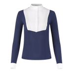 Kentucky Horsewear - Polo de concours manches longues femme Heritage Air marine | - Ohlala