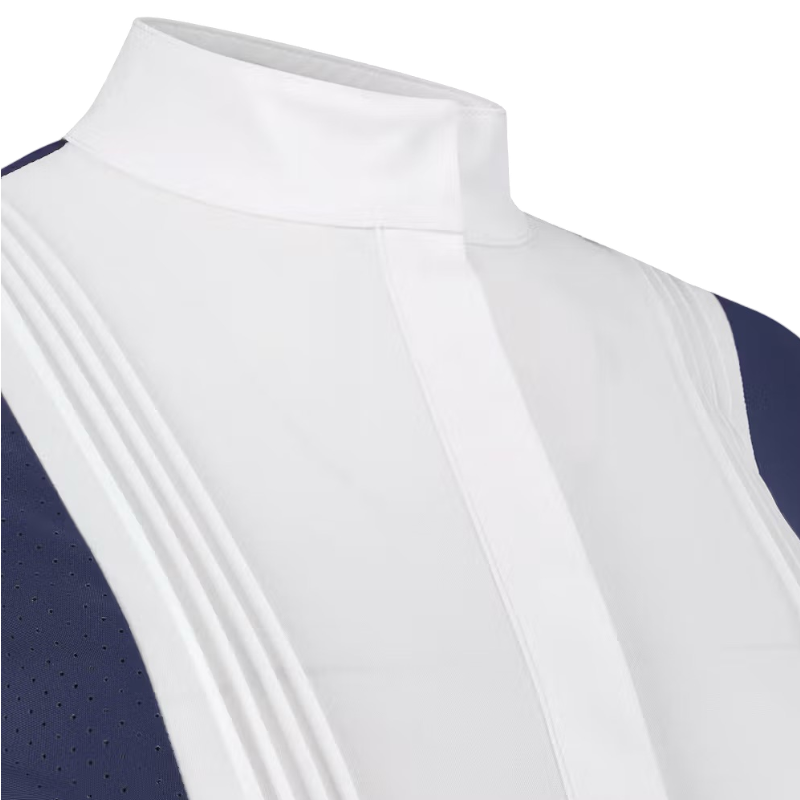 Kentucky Horsewear - Polo de concours manches longues femme Heritage Air marine