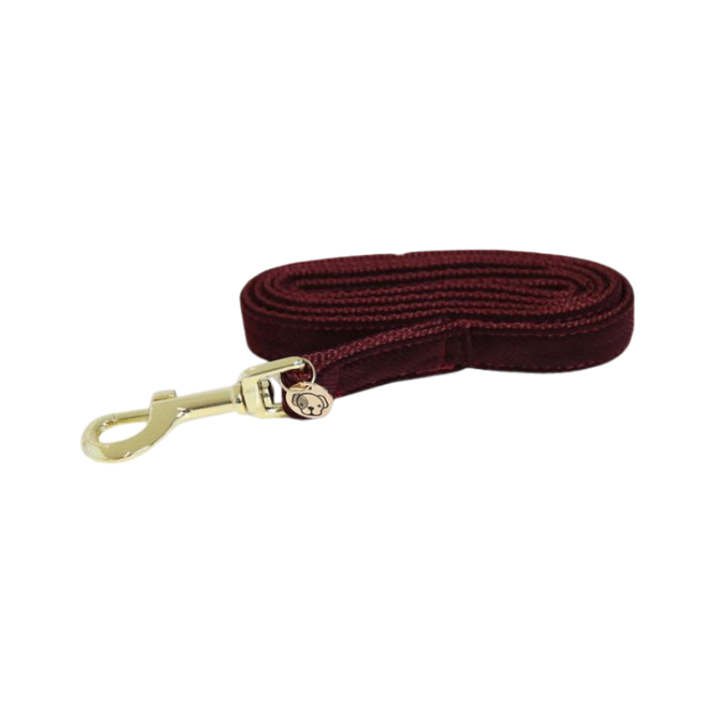 Kentucky Dogwear - Laisse corduroy bordeaux 120 cm