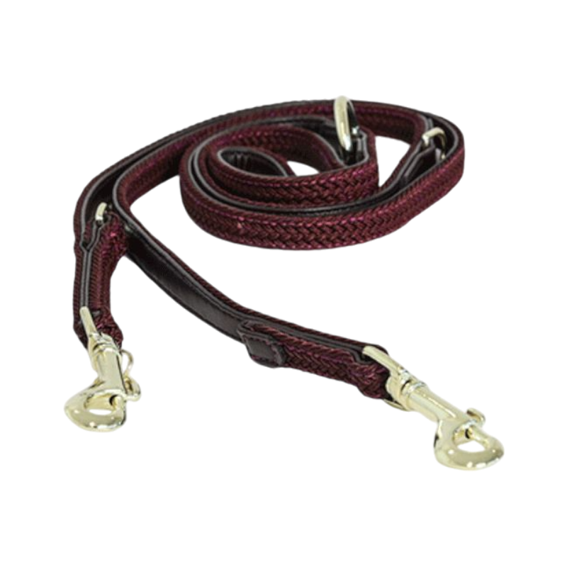 Kentucky Dogwear - Laisse en nylon tressé Plaited Nylon 200 cm bordeaux