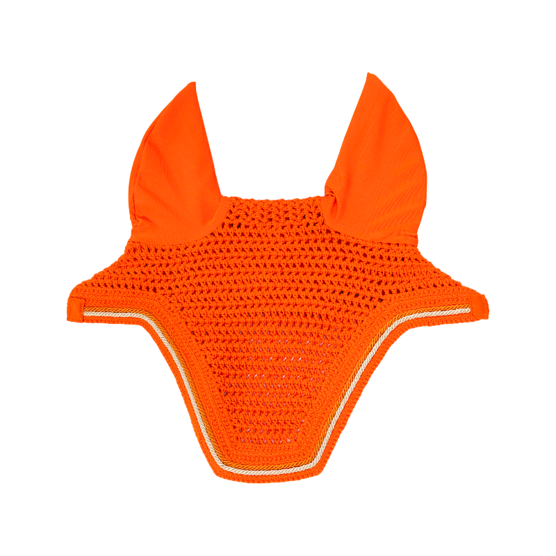 Kentucky Horsewear - Bonnet pour chevaux Wellington Diamond Rope orange