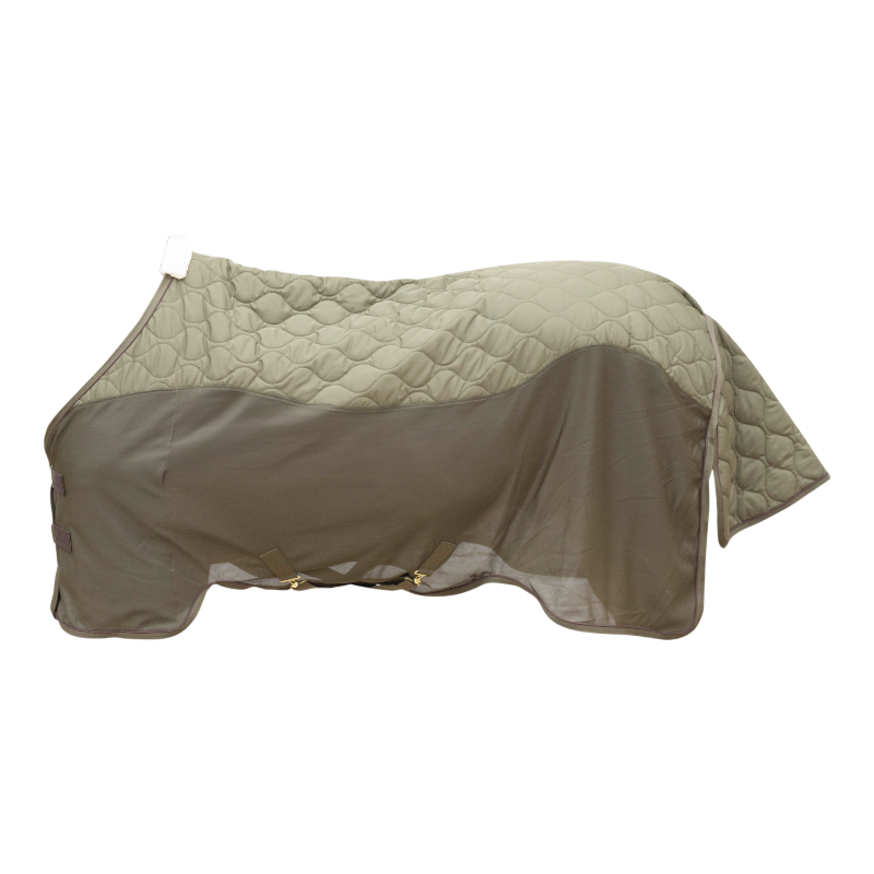 Kentucky Horsewear - Couverture polaire Transport Combo Cooler Fleece vert sapin | - Ohlala