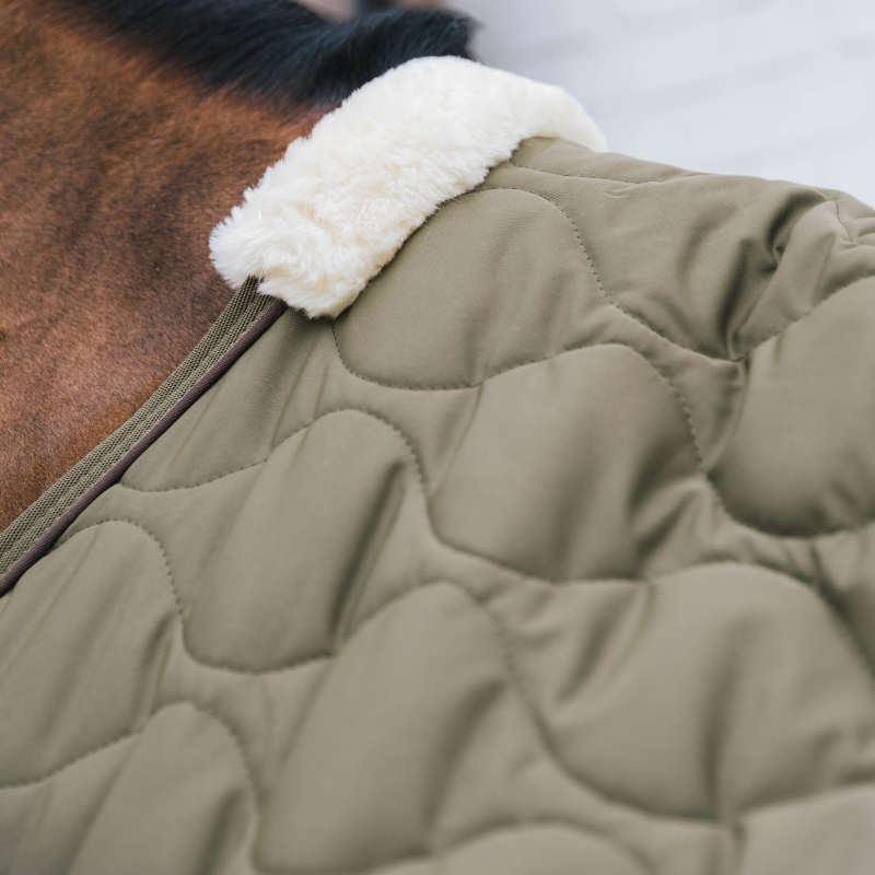 Kentucky Horsewear - Couverture polaire Transport Combo Cooler Fleece vert sapin | - Ohlala