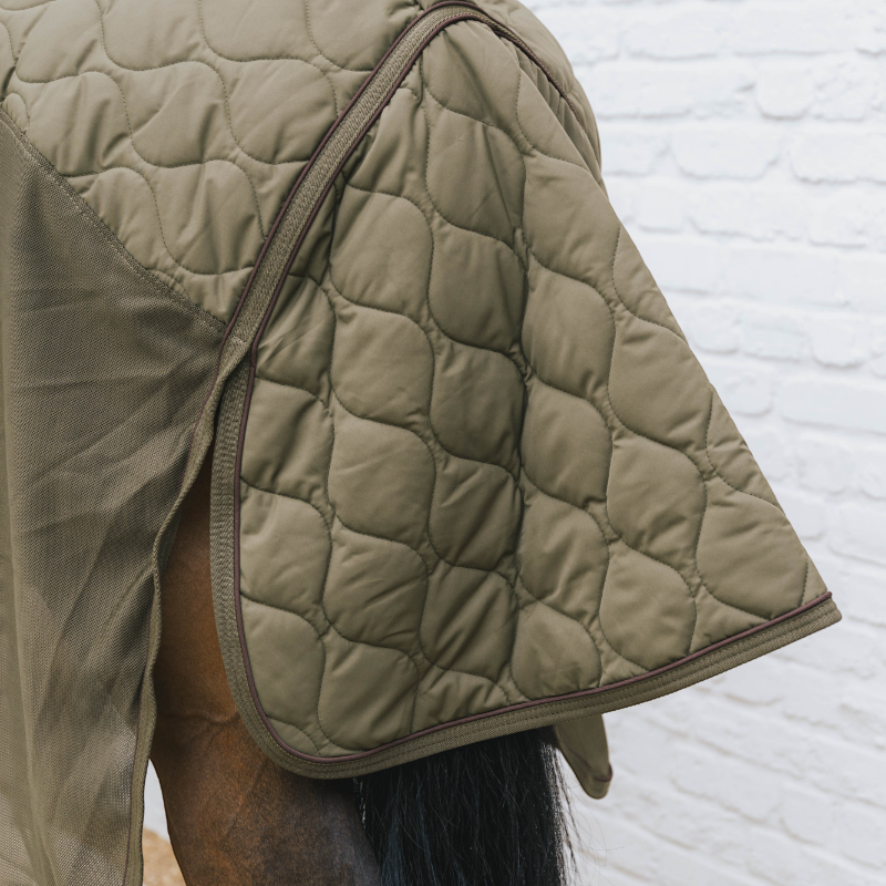 Kentucky Horsewear - Couverture polaire Transport Combo Cooler Fleece vert sapin | - Ohlala